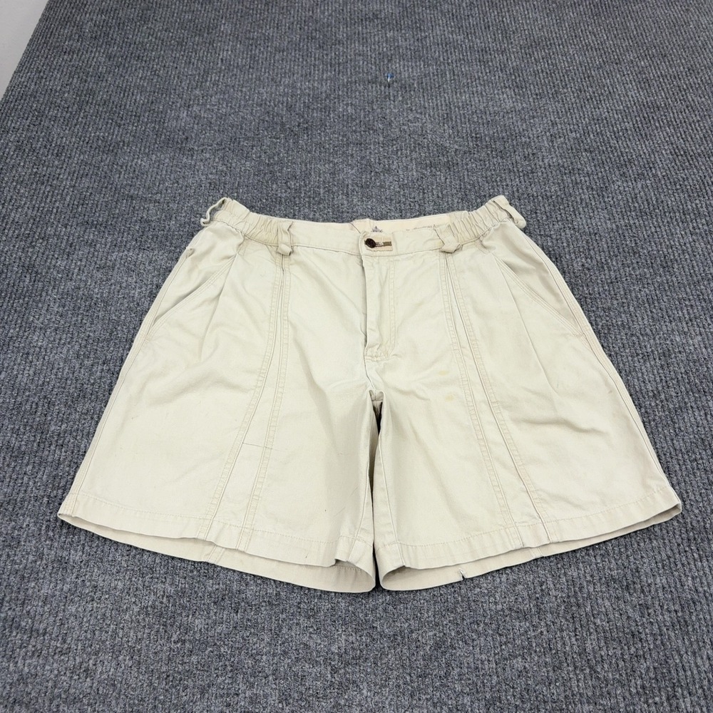 Vintage The Territory Ahead Shorts Men M Tan Cotton Chino Casual Outdoor Utility